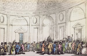 銀行、1792 作： Thomas Rowlandson